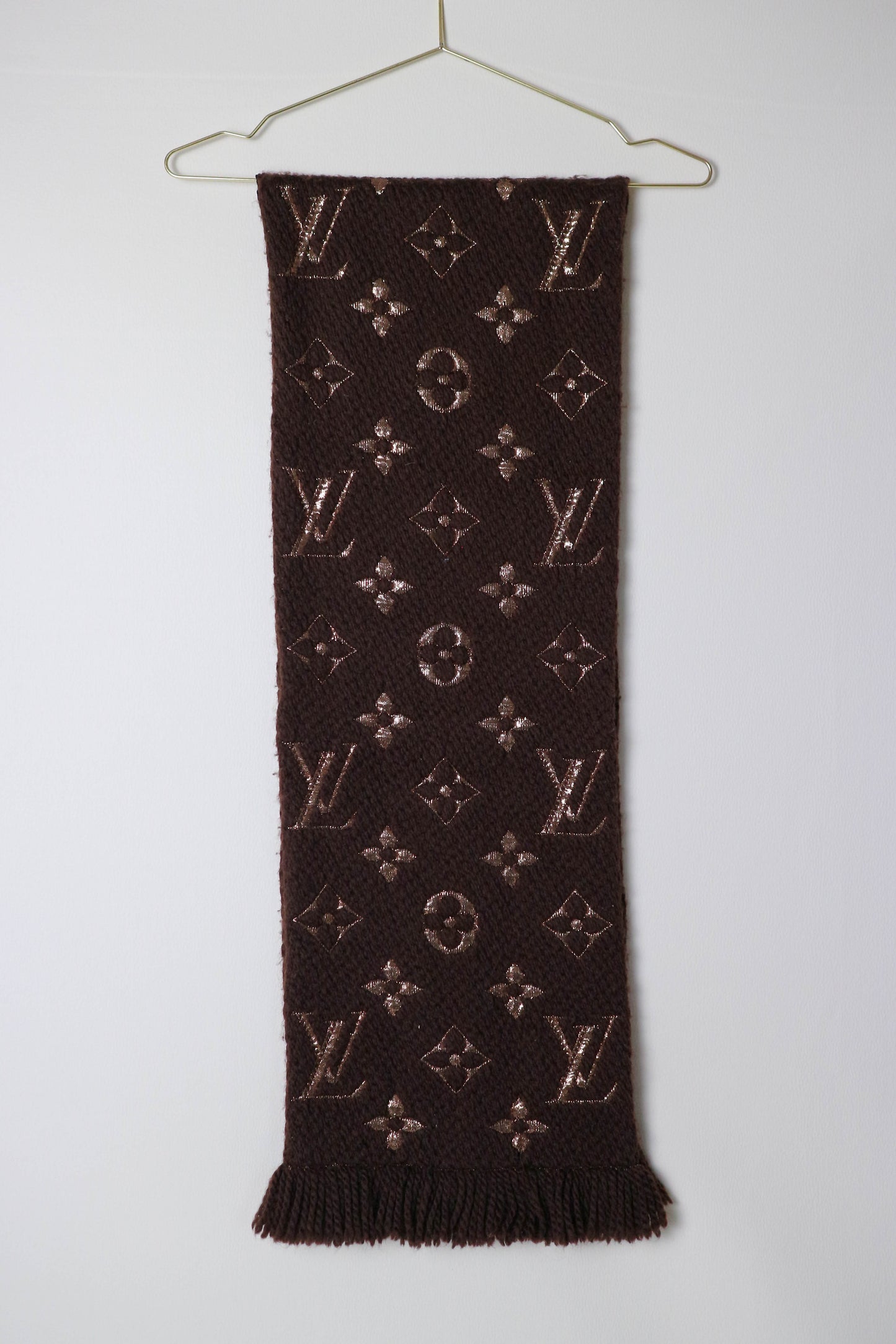 Louis Vuitton Logomania Scarf Brown