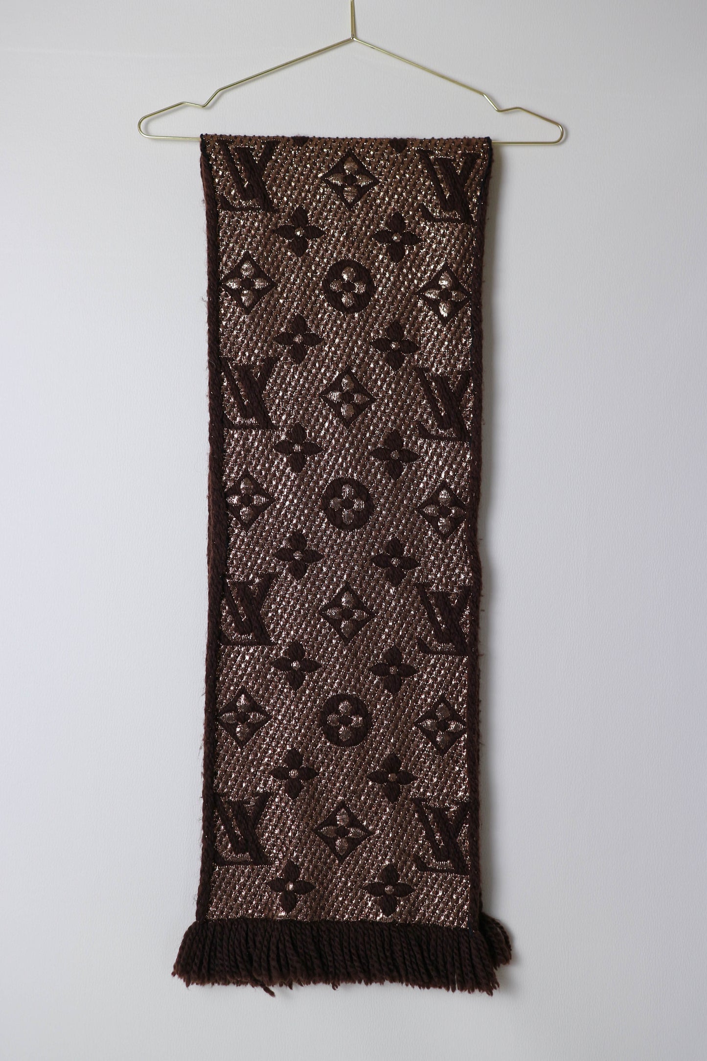 Louis Vuitton Logomania Scarf Brown