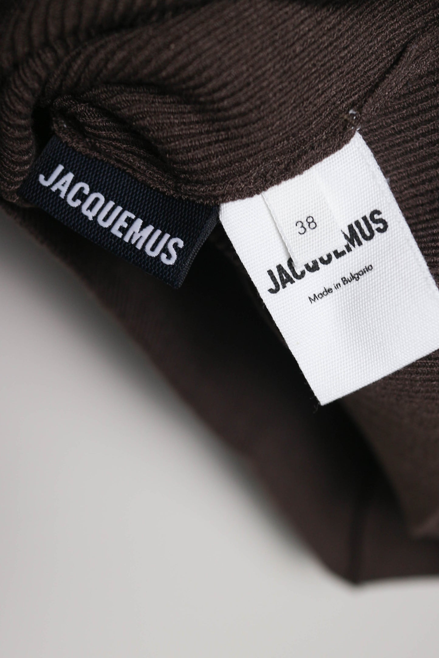 Jacquemus Knit Zip Top Brown