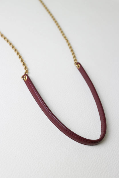 Saint Laurent Cassandre Mini Clutch Bag Burgundy