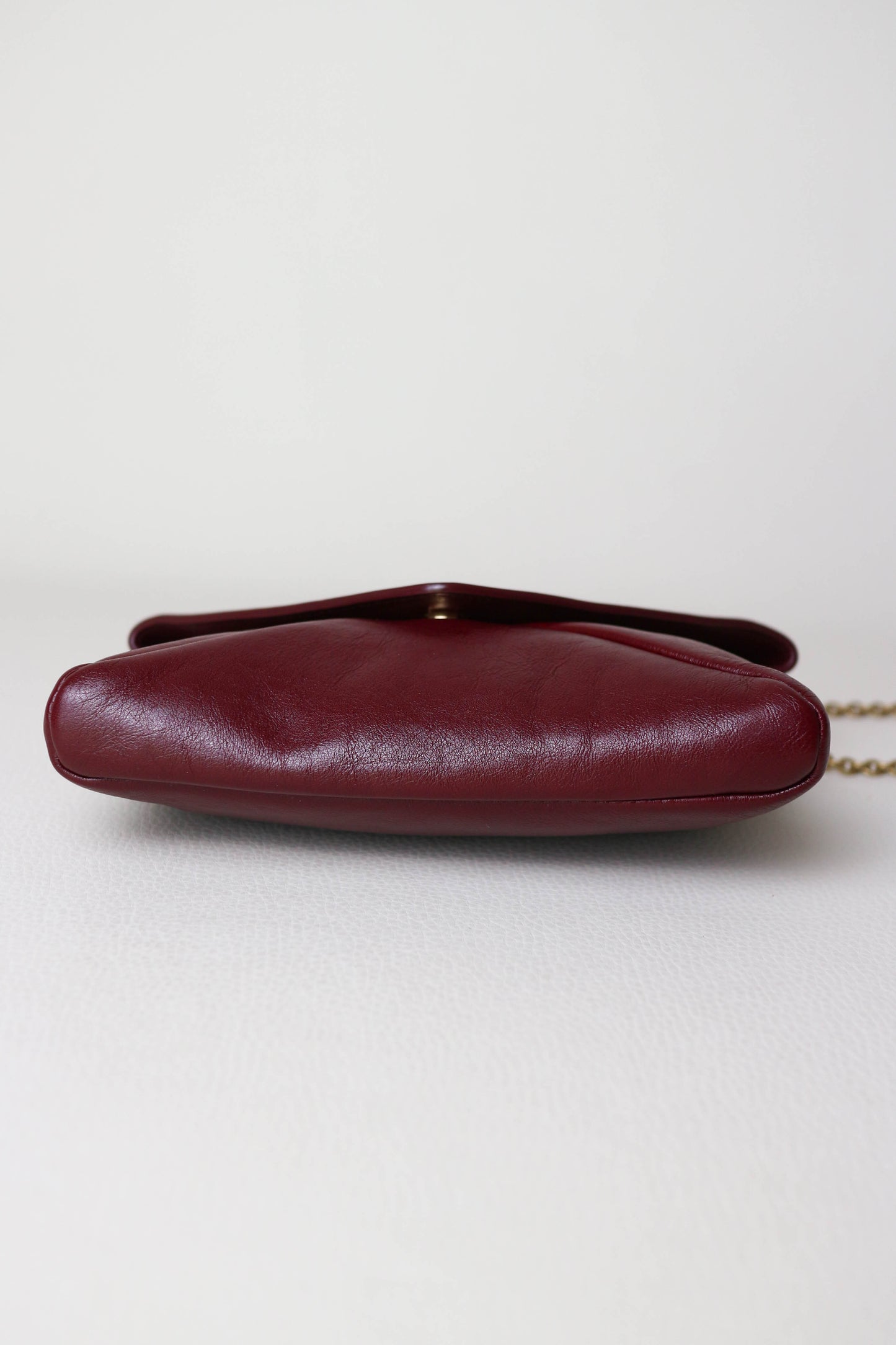 Saint Laurent Cassandre Mini Clutch Bag Burgundy