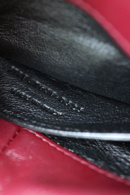 Saint Laurent Cassandre Mini Clutch Bag Burgundy