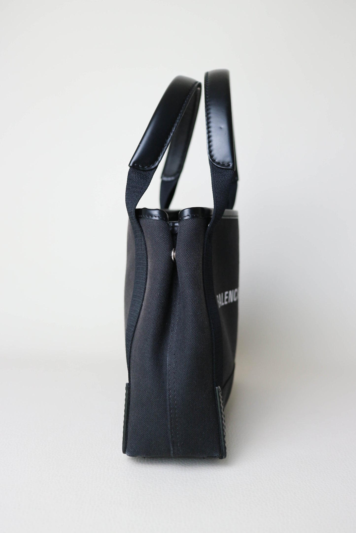 Balenciaga Logo Mini Cabas Tote Bag Black
