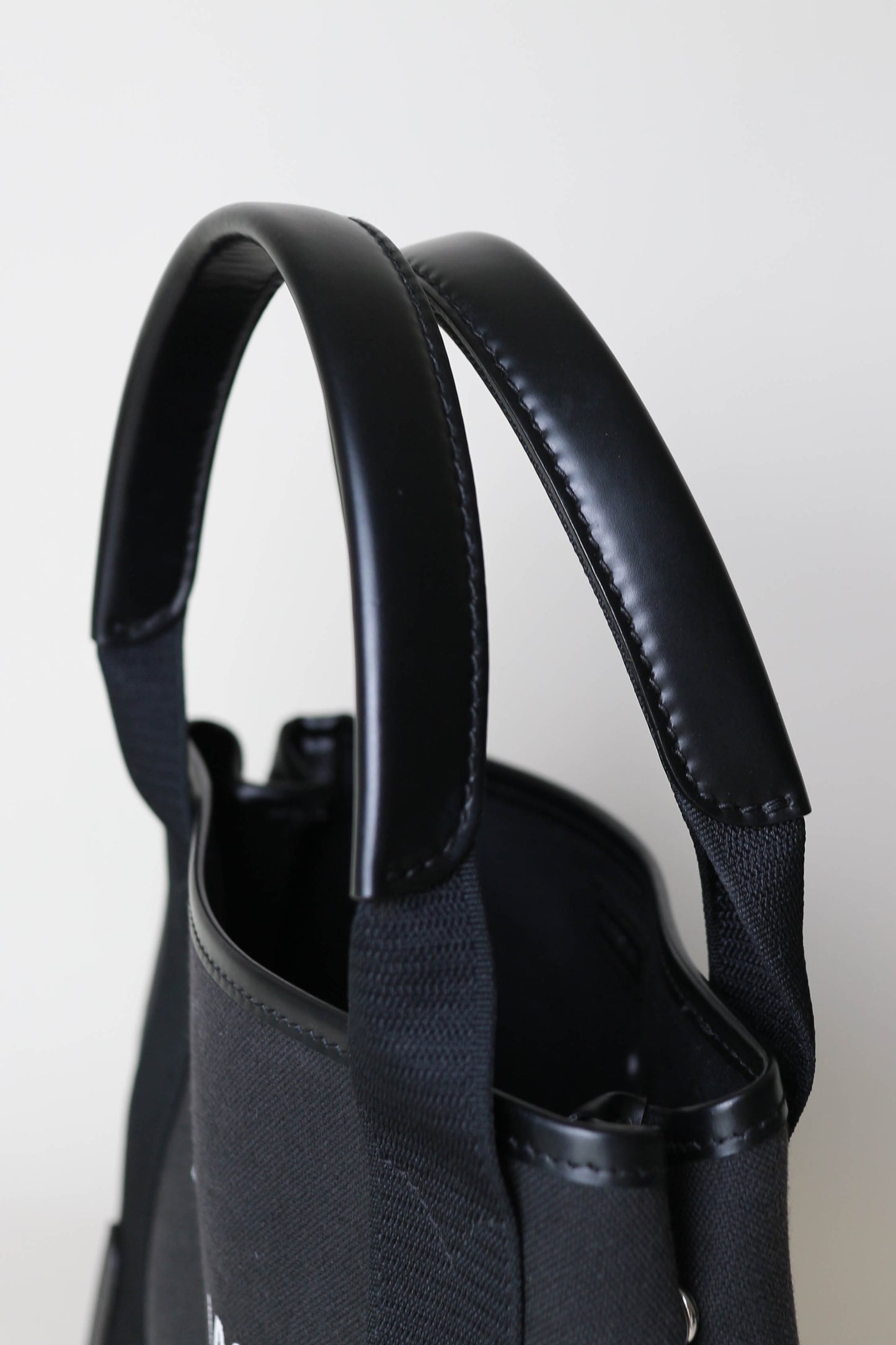 Balenciaga Logo Mini Cabas Tote Bag Black