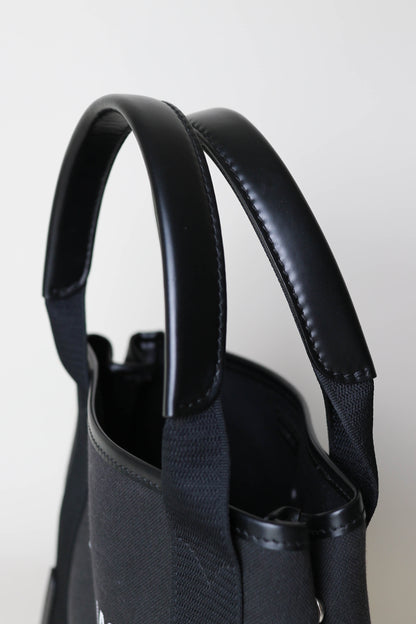 Balenciaga Logo Mini Cabas Tote Bag Black