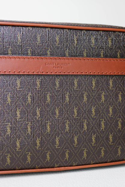 Saint Laurent Monogram Camera Crossbody Bag Brown