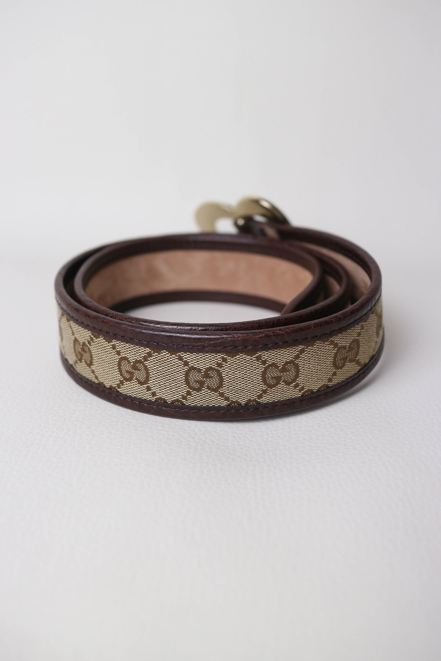 Gucci Vintage Monogram Heart Belt