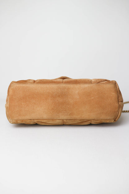 Saint Laurent Loulou Puffer Shoulder Bag Small Suede