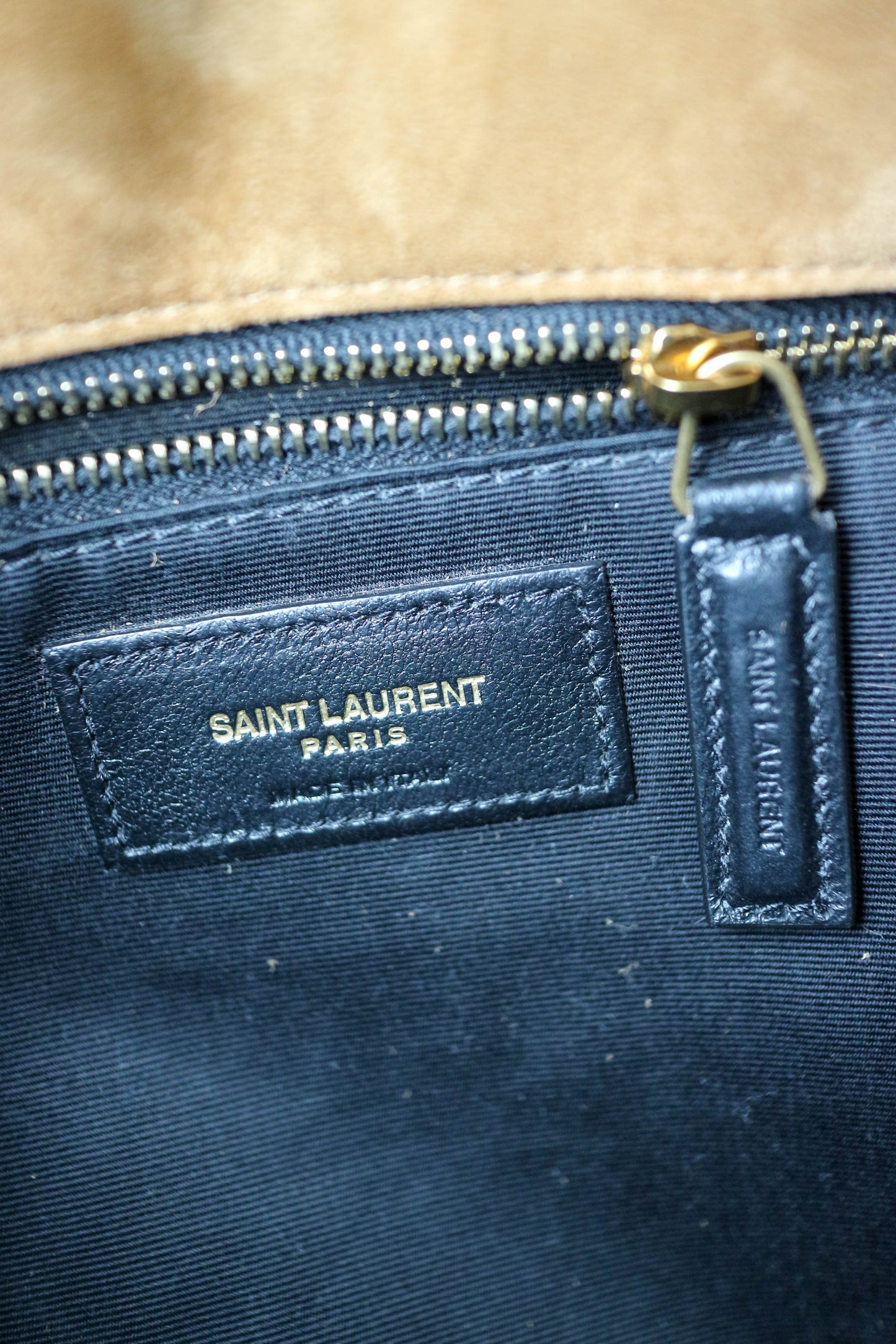 Saint Laurent Loulou Puffer Shoulder Bag Small Suede