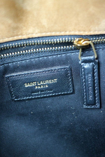 Saint Laurent Loulou Puffer Shoulder Bag Small Suede