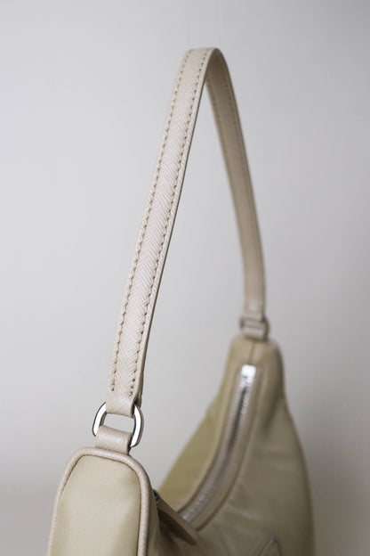 Prada Nylon Re-edition 2005 Handbag Beige