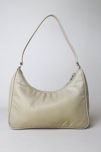 Prada Nylon Re-edition 2005 Handbag Beige