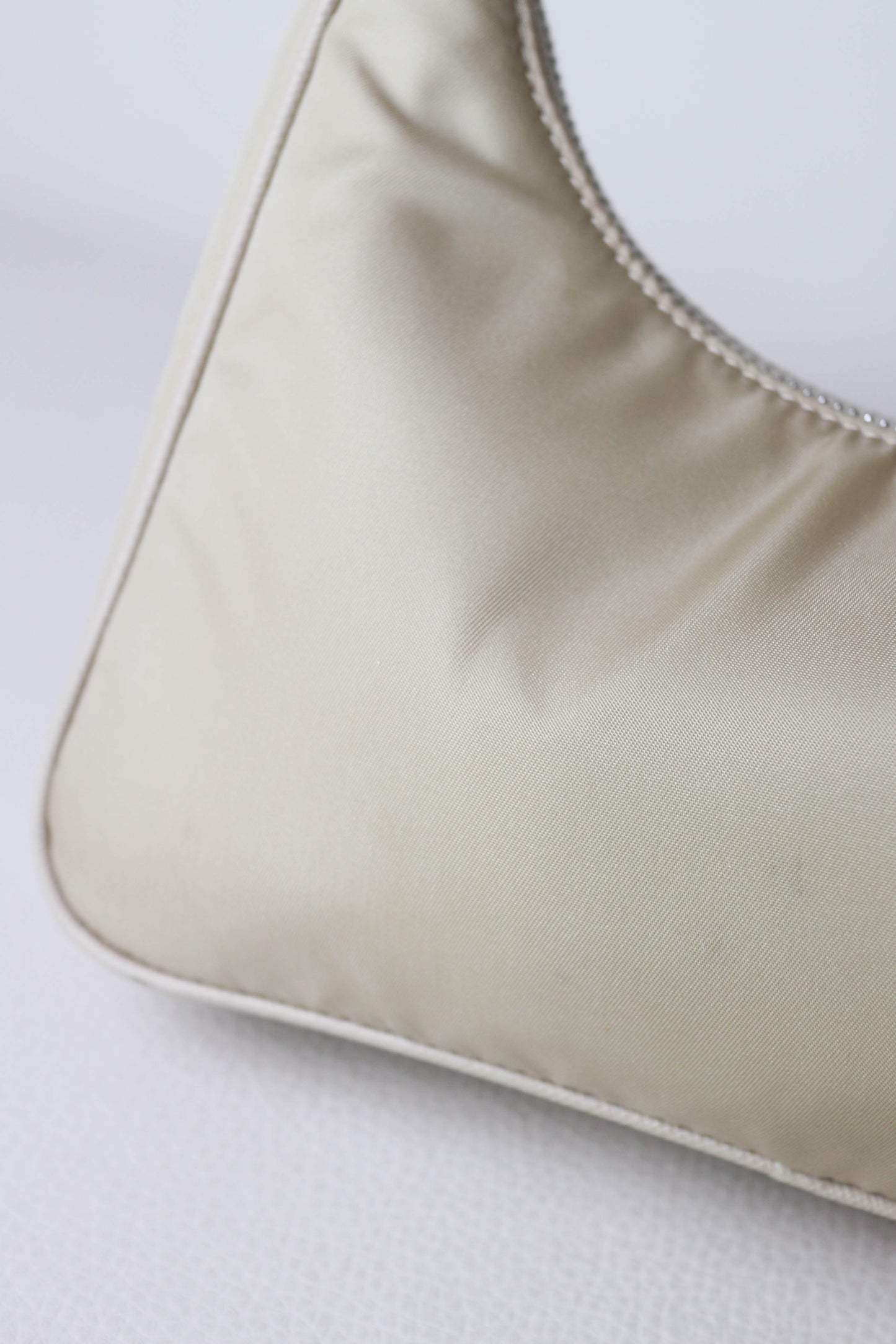 Prada Nylon Re-edition 2005 Handbag Beige