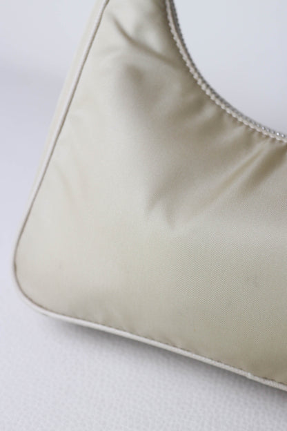 Prada Nylon Re-edition 2005 Handbag Beige