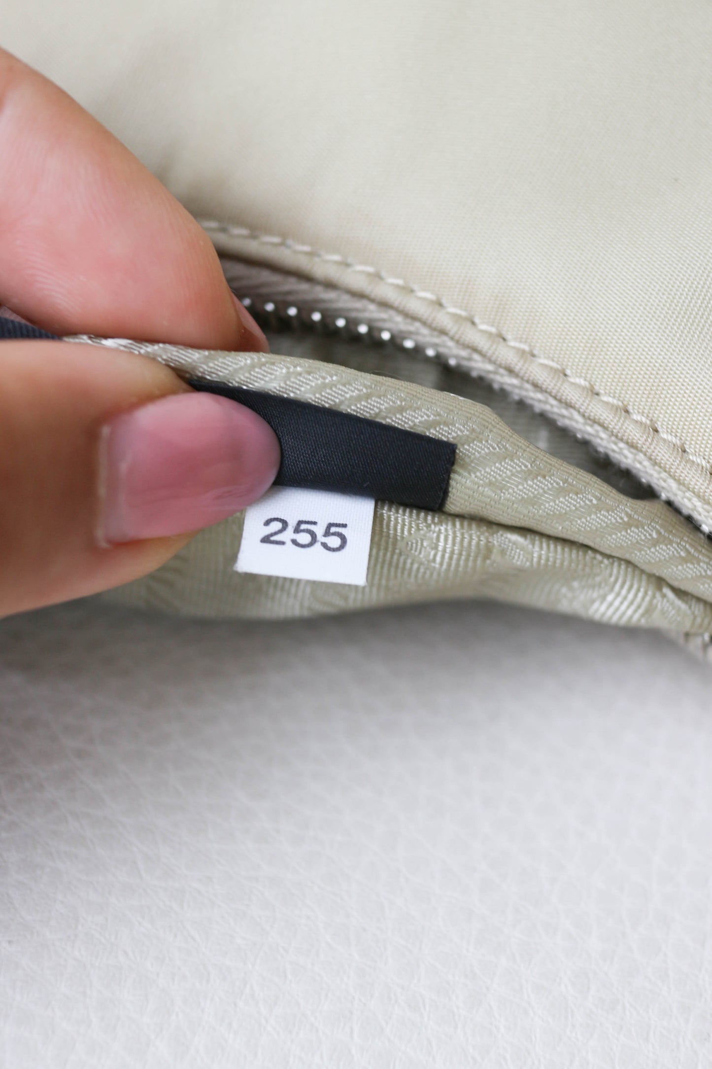Prada Nylon Re-edition 2005 Handbag Beige