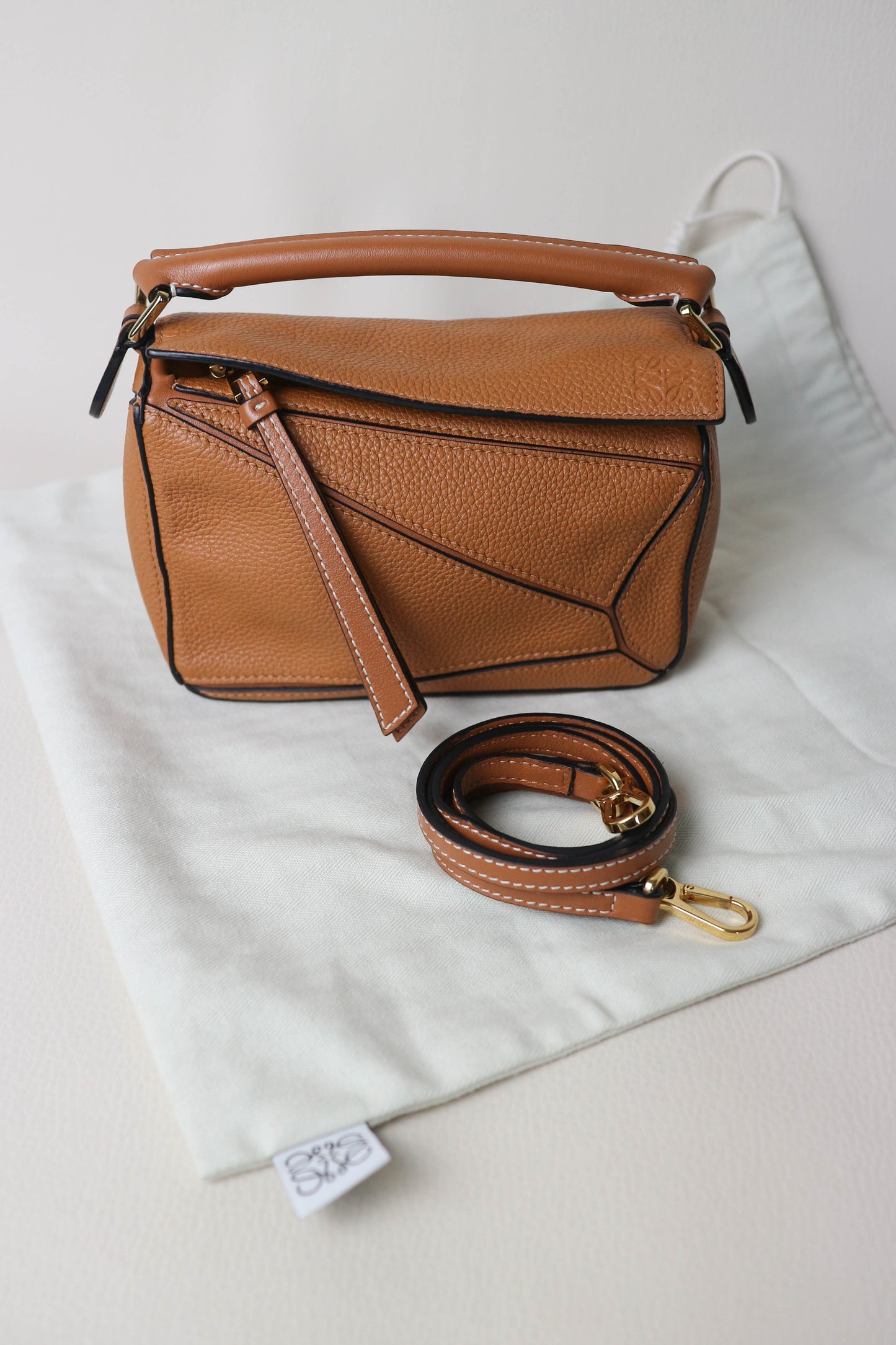 Loewe Mini Puzzle Bag Caramel