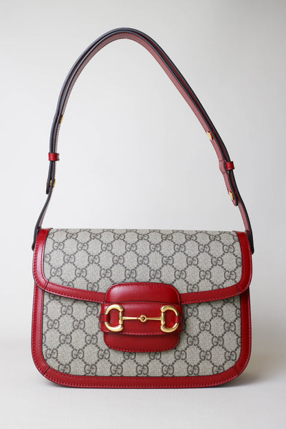 Gucci Horsebit 1955 Shoulder Bag Medium Red