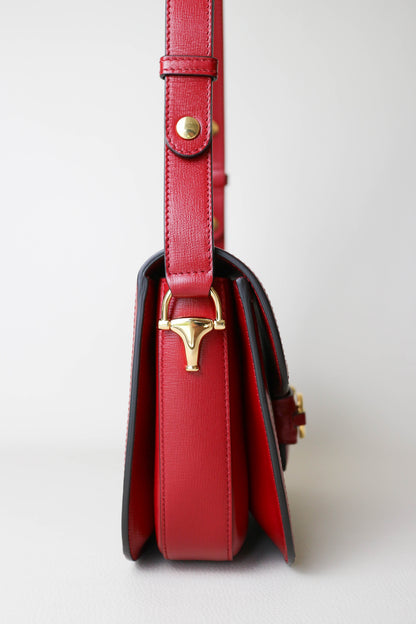 Gucci Horsebit 1955 Shoulder Bag Medium Red