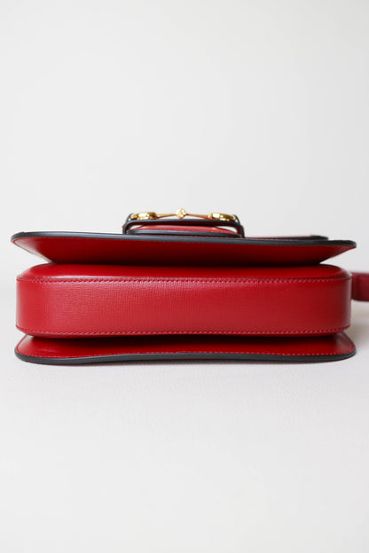 Gucci Horsebit 1955 Shoulder Bag Medium Red