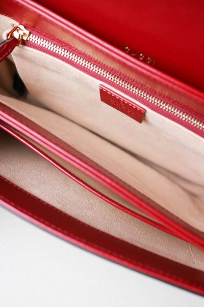 Gucci Horsebit 1955 Shoulder Bag Medium Red