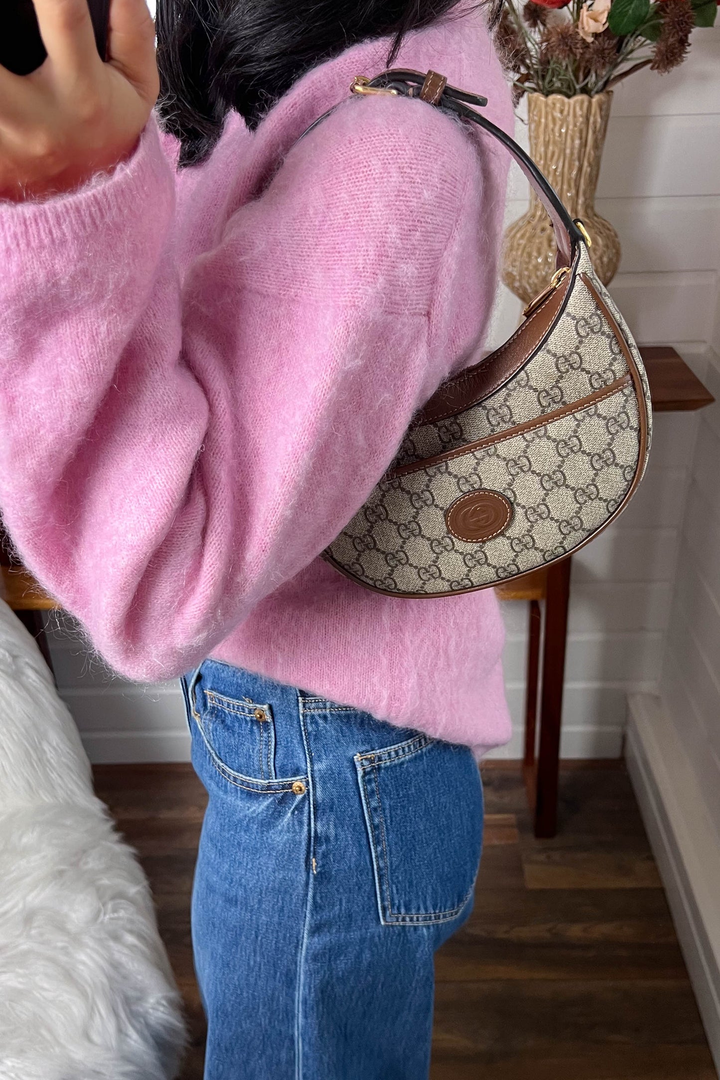 Gucci Ophidia Half Moon Bag