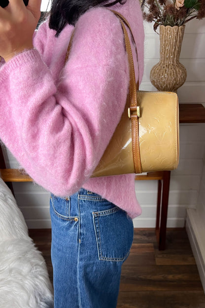 Louis Vuitton Vintage Papillon Bag Beige