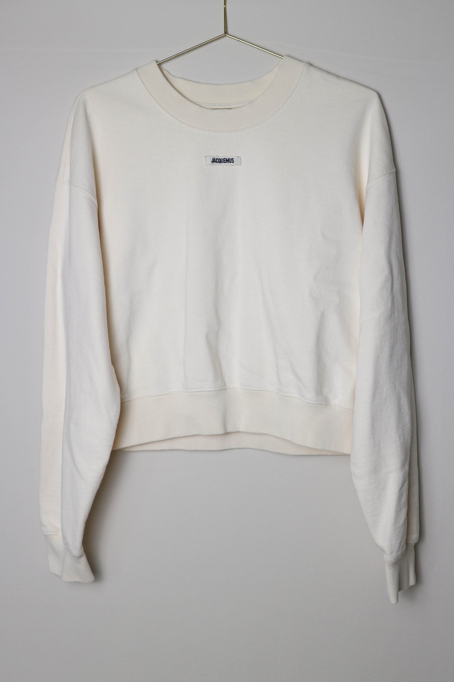 Jacquemus Logo Sweater Cream