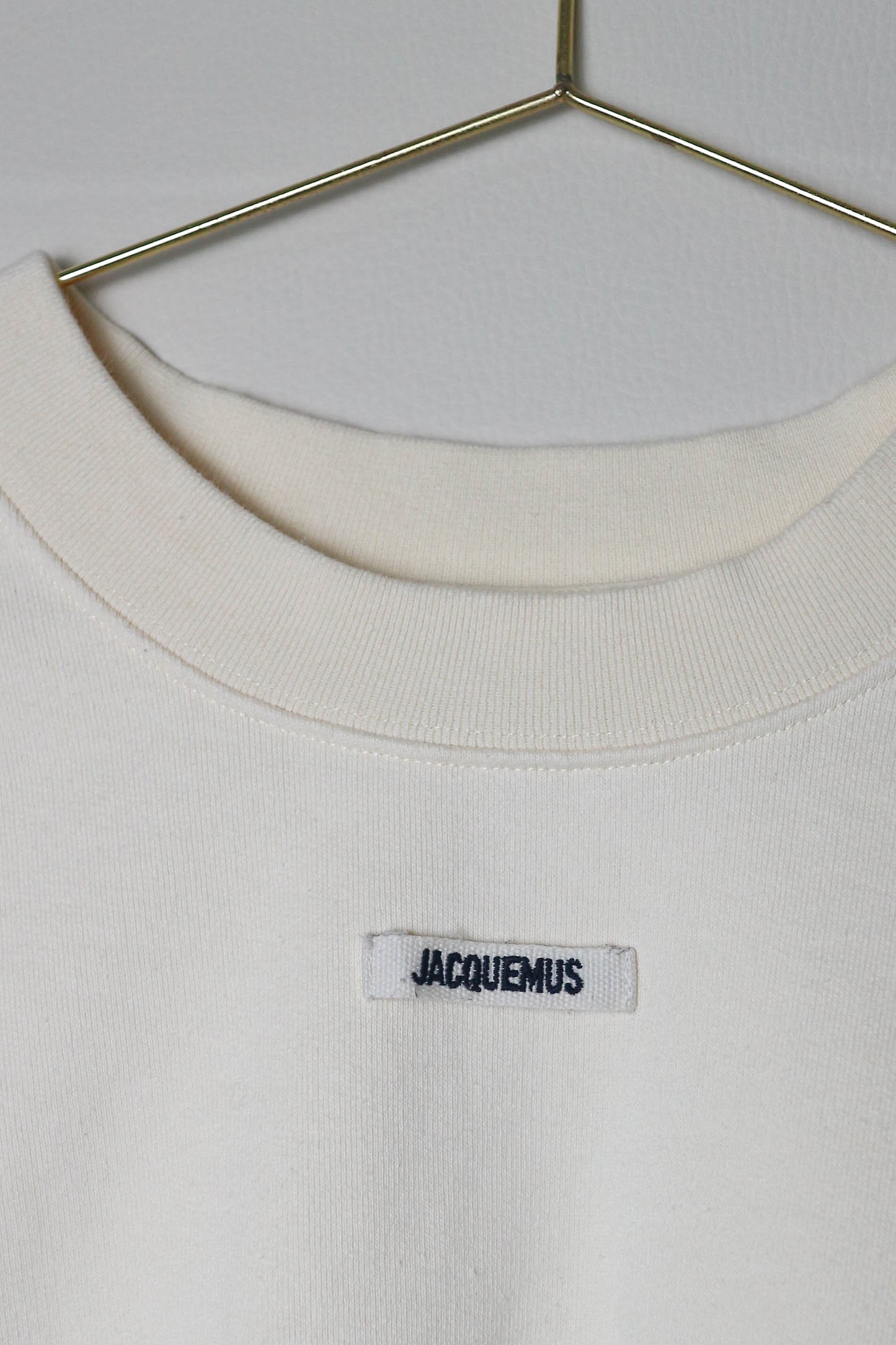 Jacquemus Logo Sweater Cream