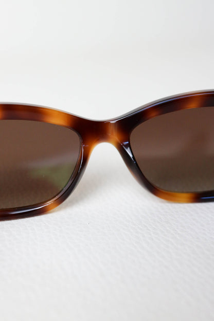 CHANEL CC Logo Sunglasses Tortoise