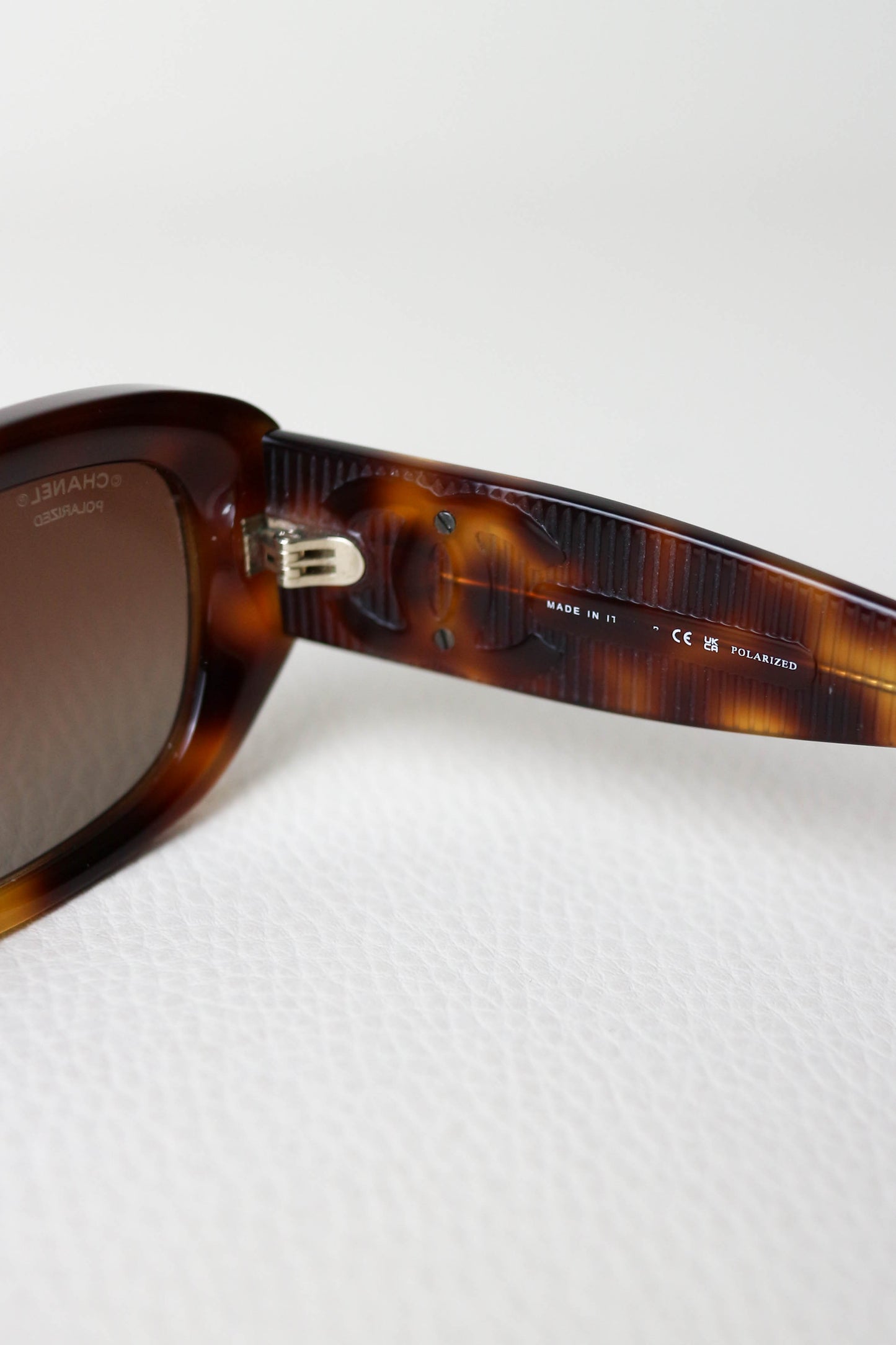 CHANEL CC Logo Sunglasses Tortoise