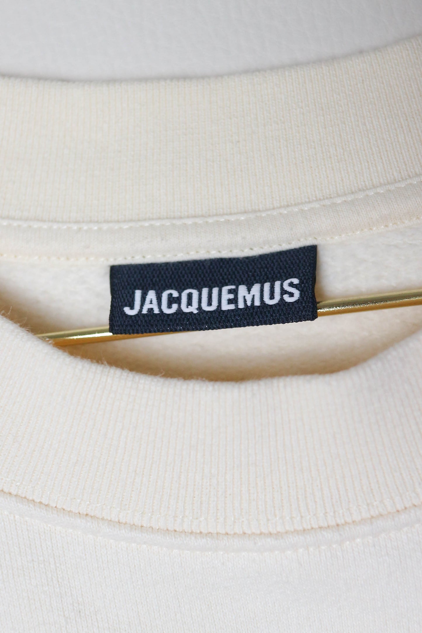 Jacquemus Logo Sweater Cream