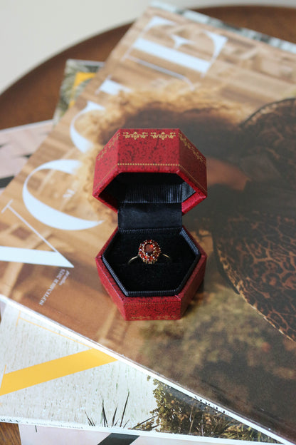 Vintage Mini Garnet Ring