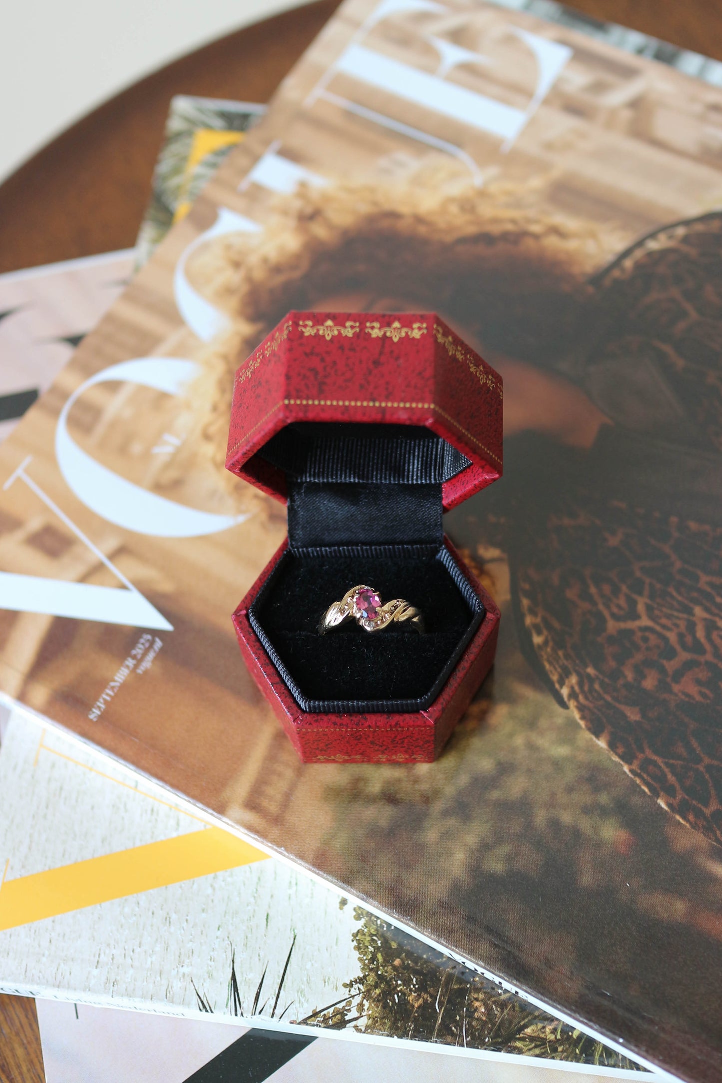 Vintage Pink Ruby Ring