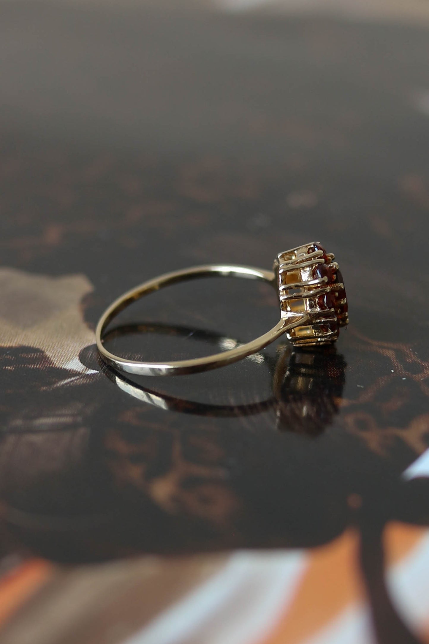 Vintage Mini Garnet Ring