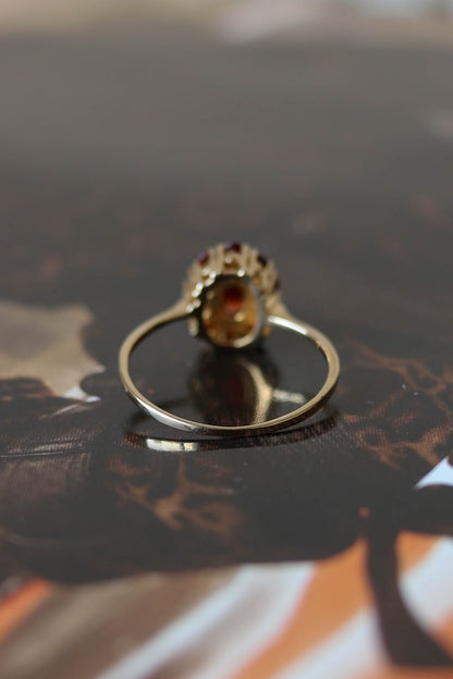 Vintage Mini Garnet Ring