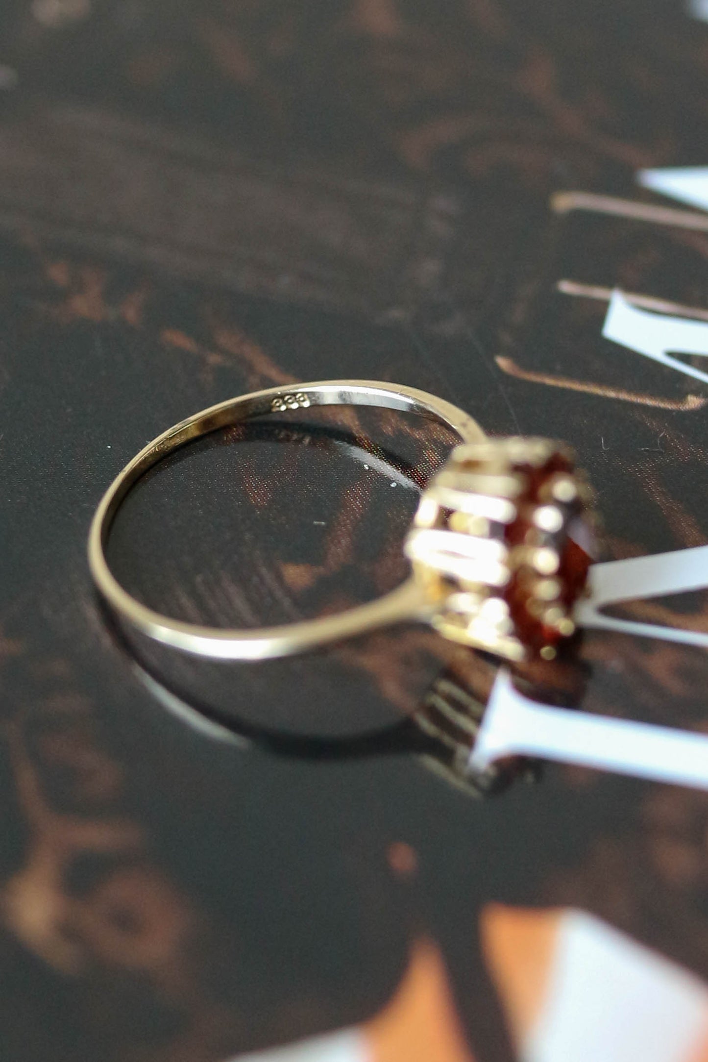 Vintage Mini Garnet Ring