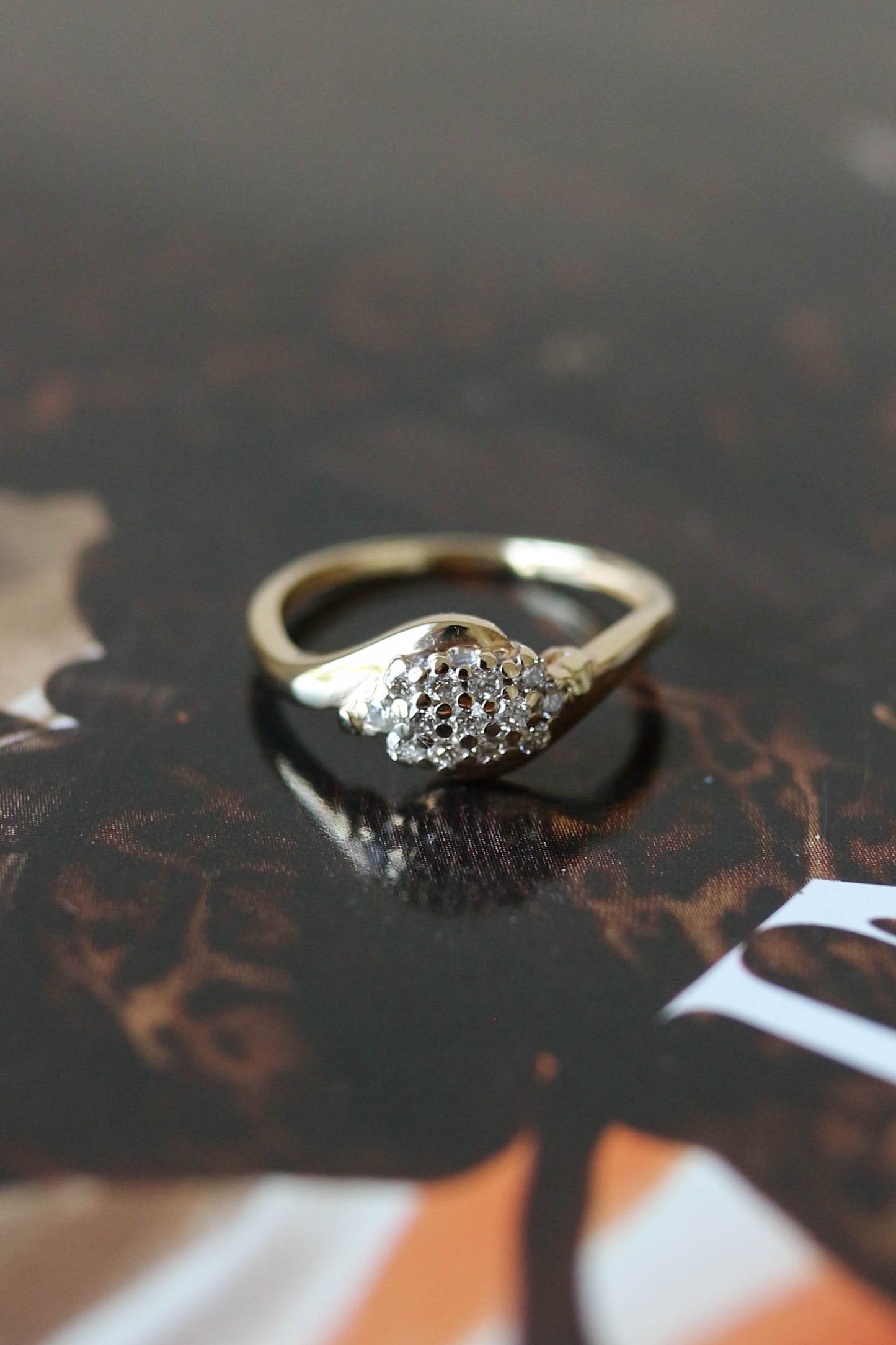Vintage Diamond Cluster Ring
