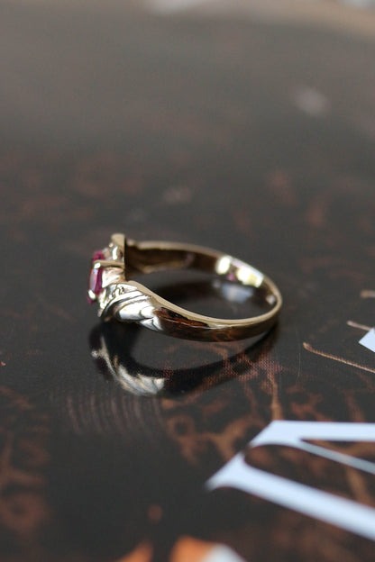 Vintage Pink Ruby Ring