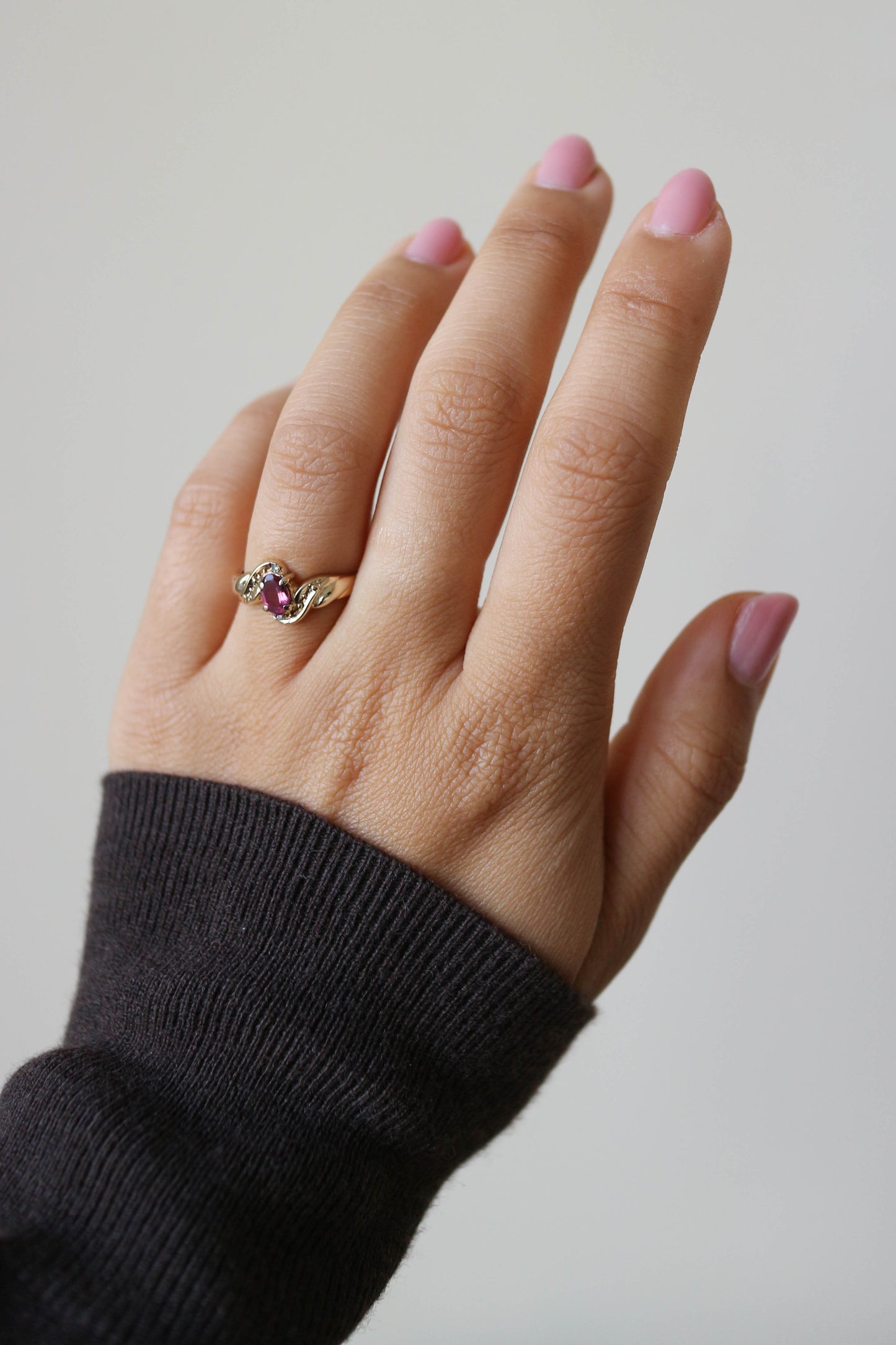 Vintage Pink Ruby Ring