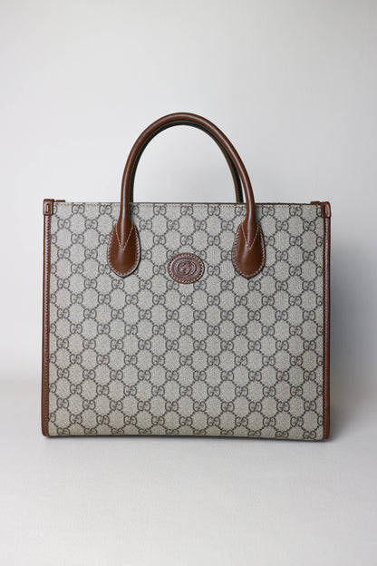 Gucci GG Supreme Monogram Canvas Tote Bag