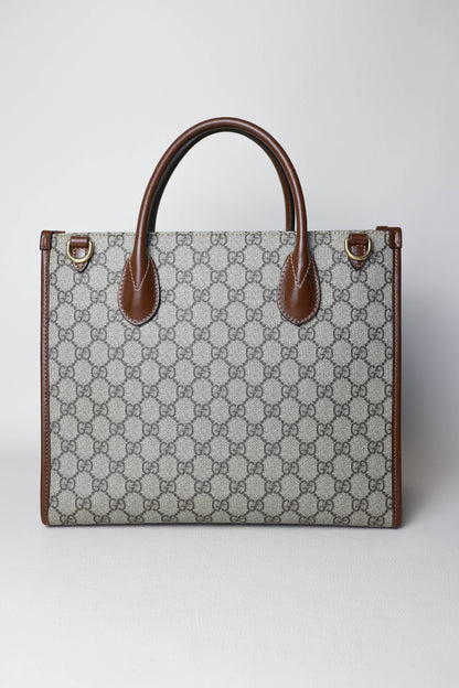 Gucci GG Supreme Monogram Canvas Tote Bag