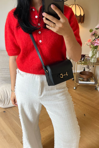 Gucci Horsebit Crossbody Bag Black