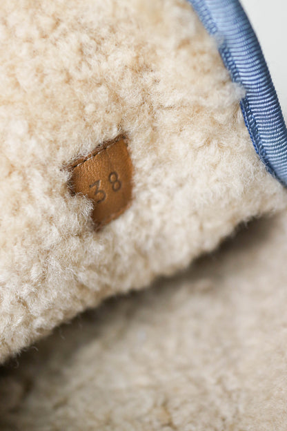 Gucci GG Horsebit Shearling Loafers Blue