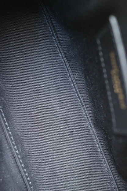 Saint Laurent Mini Sade Tube Shearling Bag