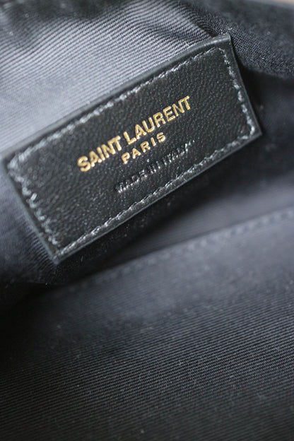 Saint Laurent Mini Sade Tube Shearling Bag