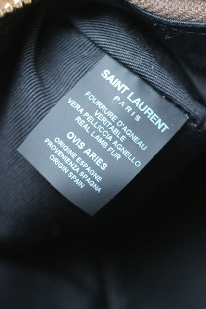 Saint Laurent Mini Sade Tube Shearling Bag