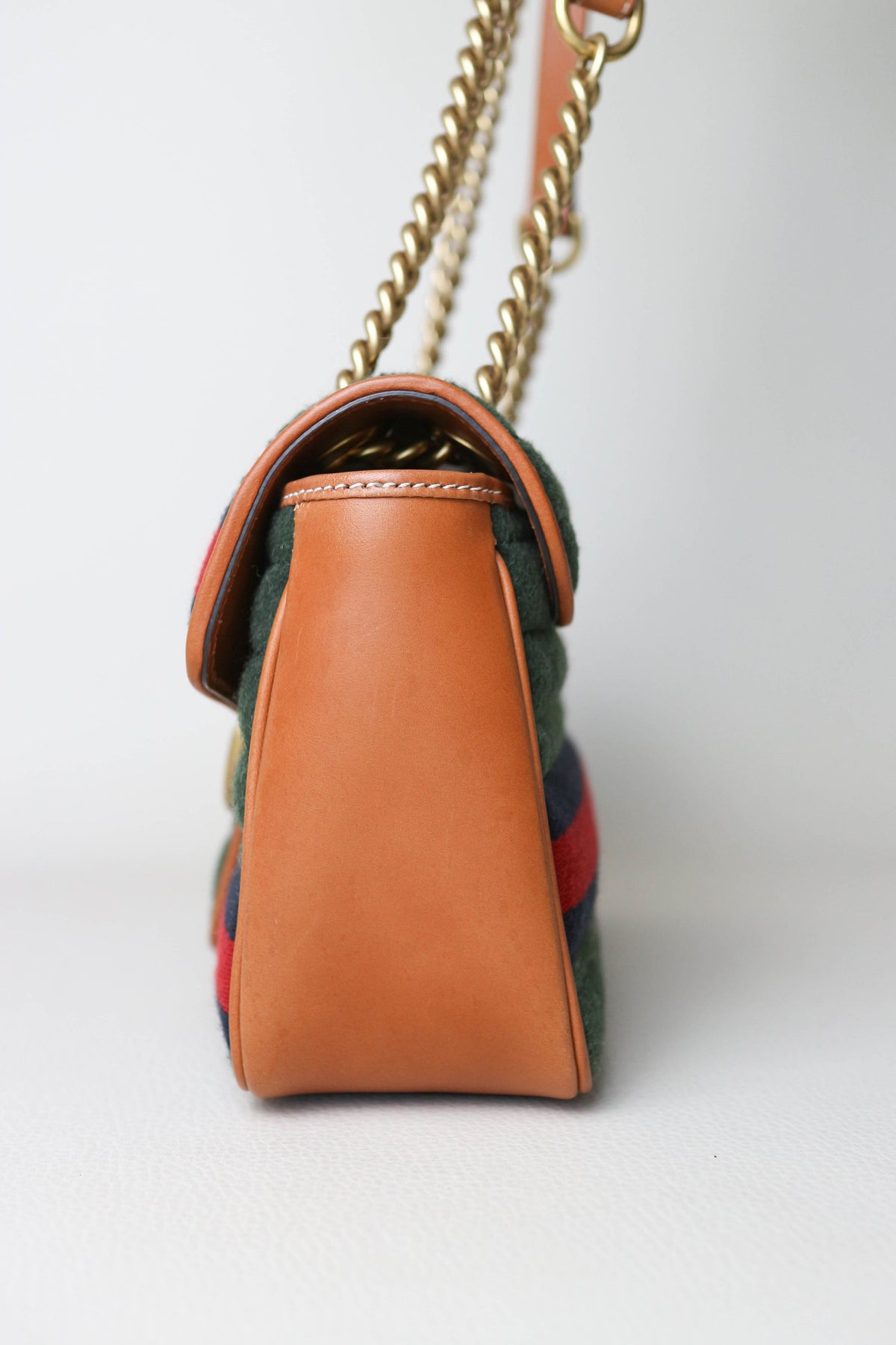 Gucci Marmont Webbing Shoulder Bag Small