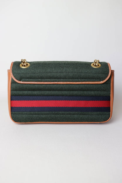 Gucci Marmont Webbing Shoulder Bag Small