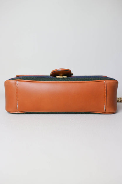 Gucci Marmont Webbing Shoulder Bag Small
