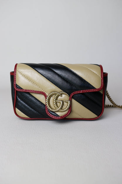 Gucci Mini Marmont Bag Beige/Black